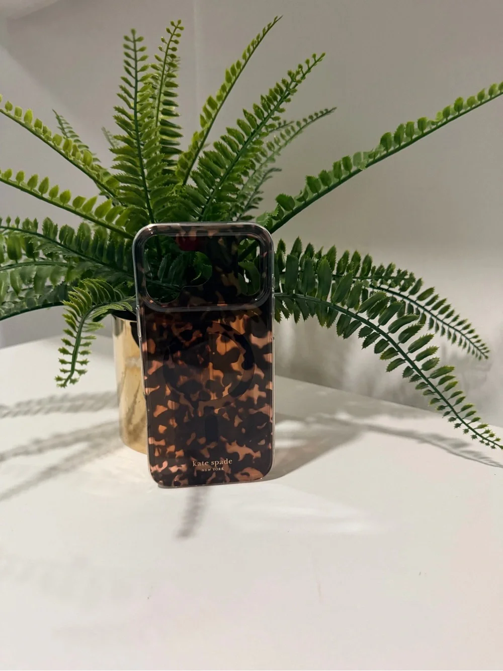 kate spade Tortoiseshell Black & Brown IPhone Case 17 pro Max